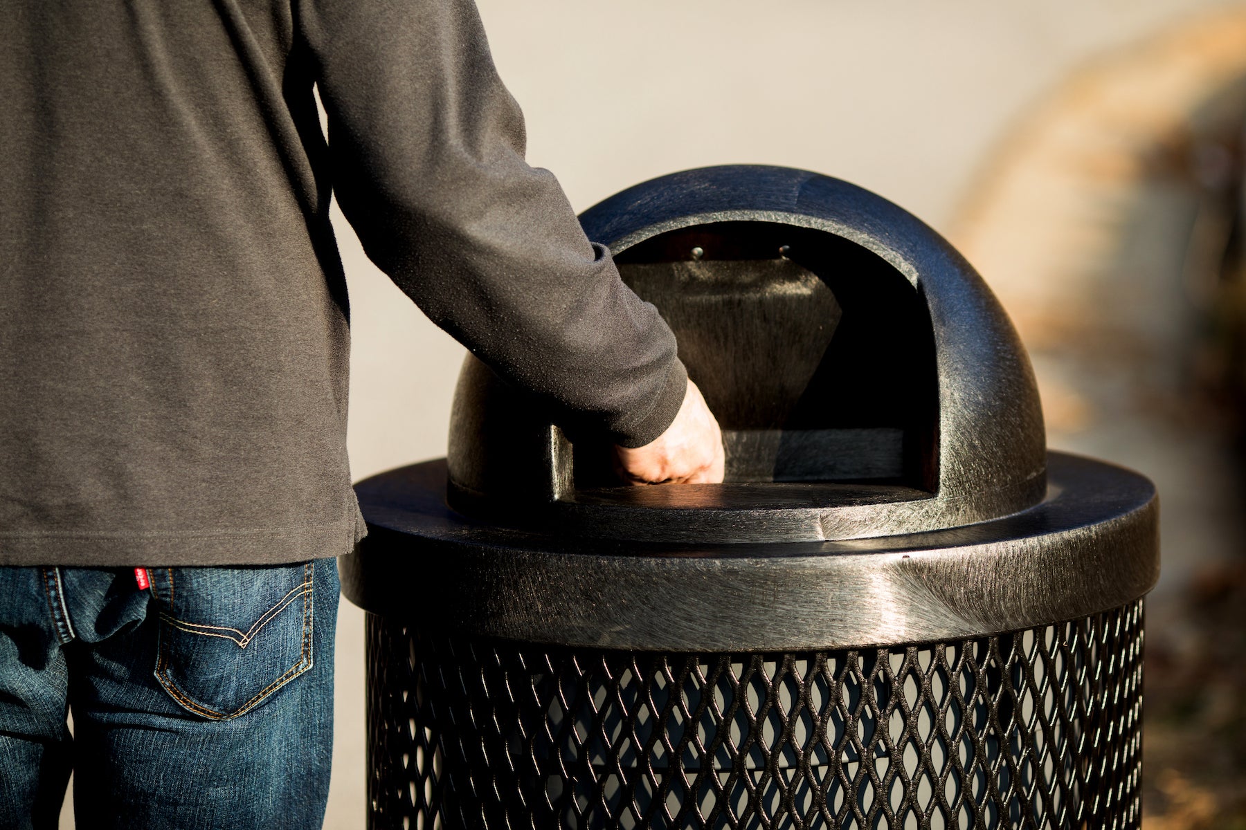 Commercial Playground Garbage Cans & Trash Bins