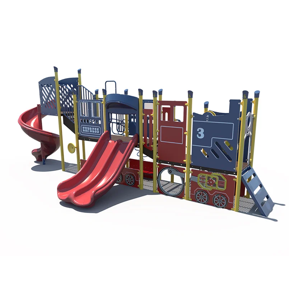Train Themed Economy Outdoor Playground for All Ages