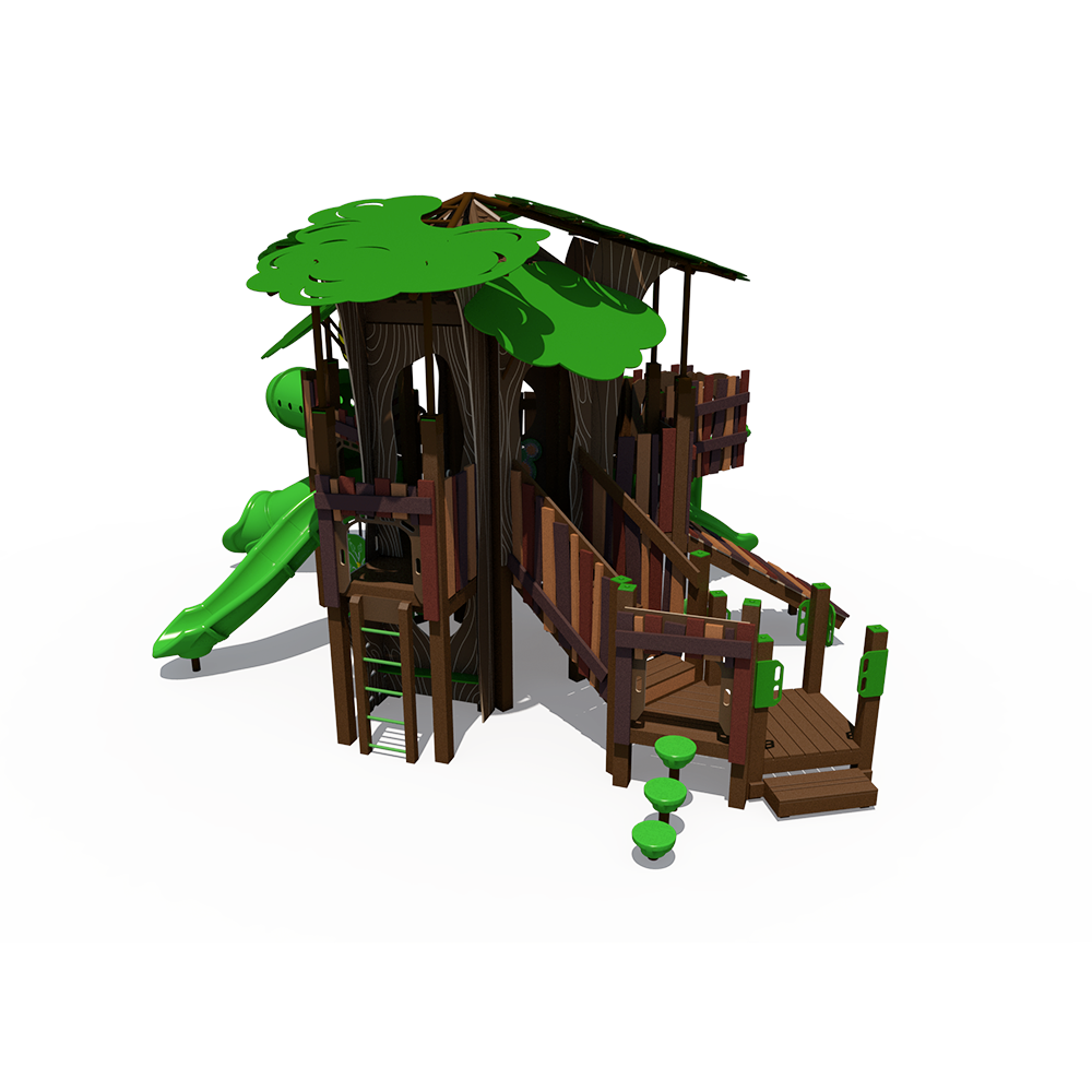 Treehouse Themed Outdoor Playground