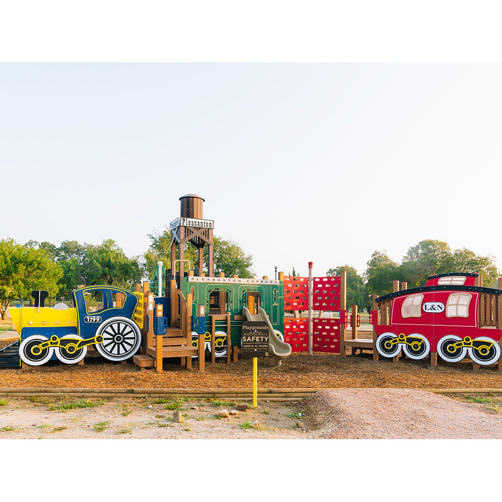 Train Fueling Station Themed Outdoor Playground