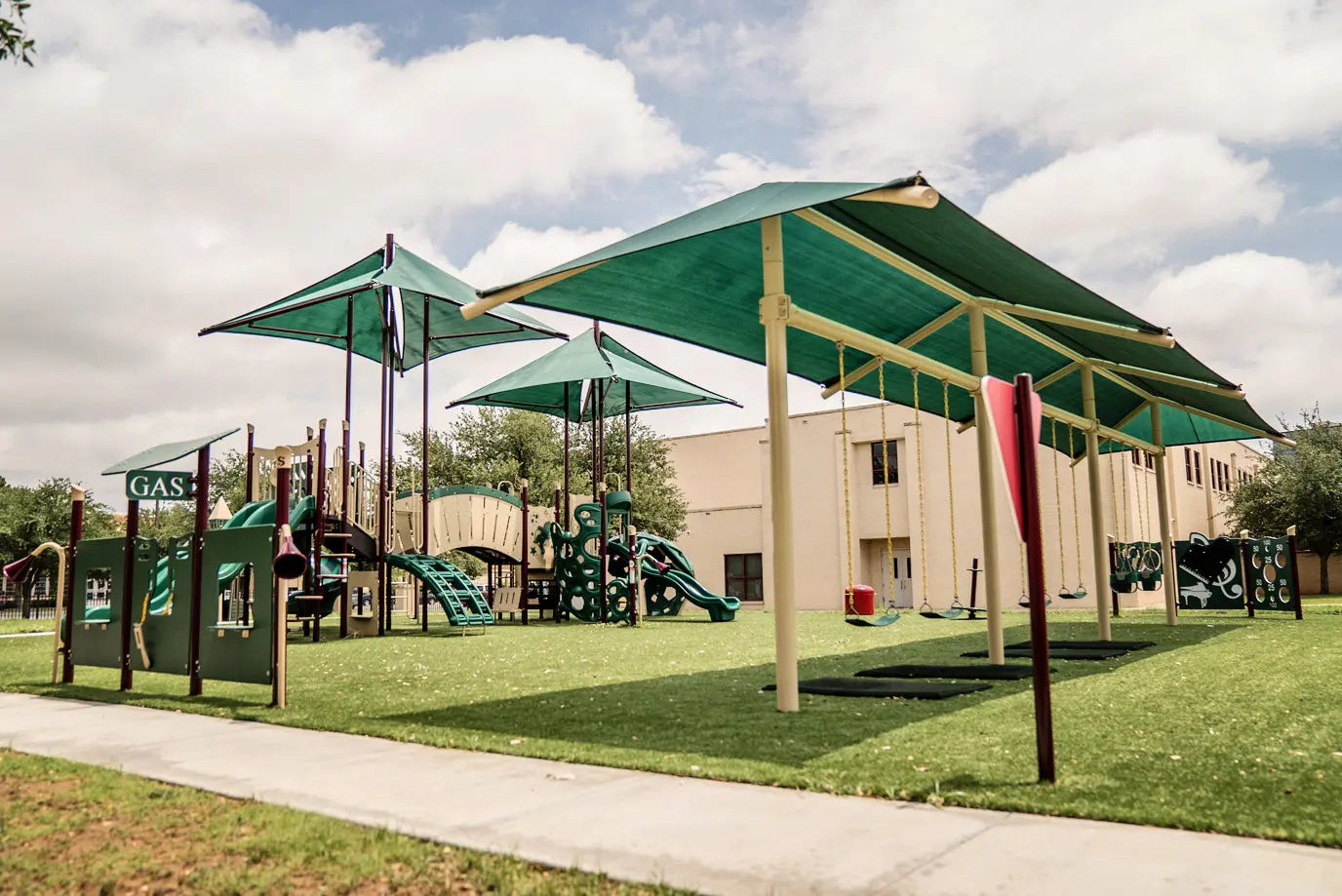 Shaded-Playground-Equipment Playgrounds Etc
