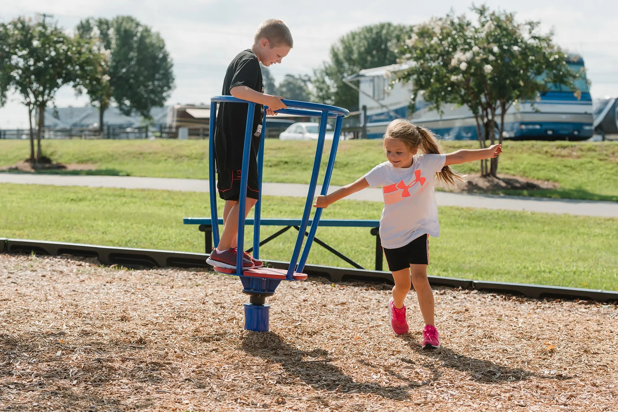 Spinning-Playground-Equipment Playgrounds Etc