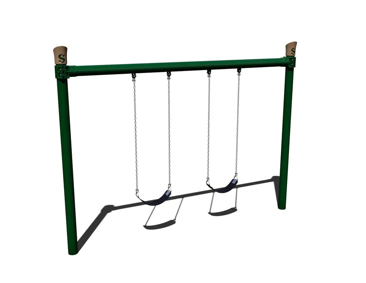 5" Single Post Swing Set Frame - Outdoor Playground Equipment  Swings Playgrounds Etc