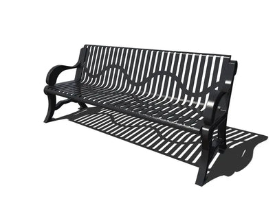 6' Classic Playground Bench with Back  Bench Playgrounds Etc