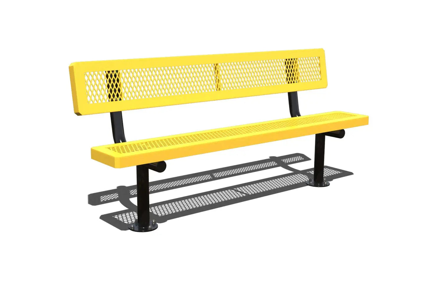 6' Regal Park Bench with Back  Bench Playgrounds Etc