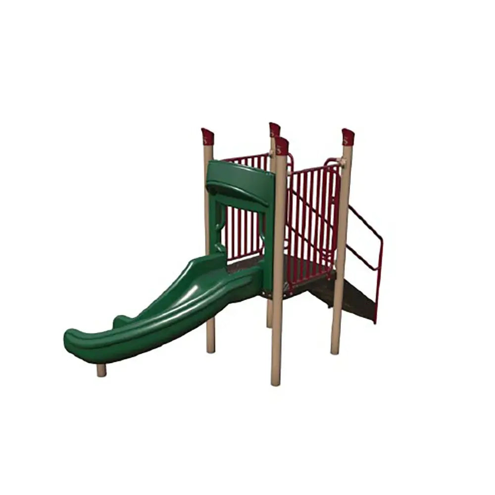 90 Degree Curve Freestanding Playground Slide  Commercial Slide Playgrounds Etc