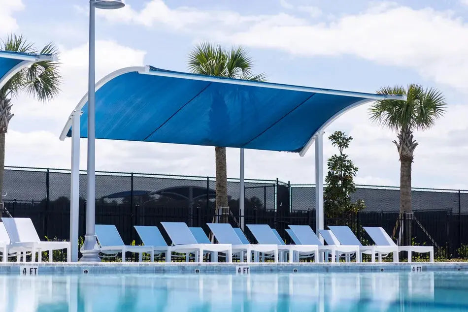 Arched Cantilever Shades - Commercial Shade Structures Cantilever ...