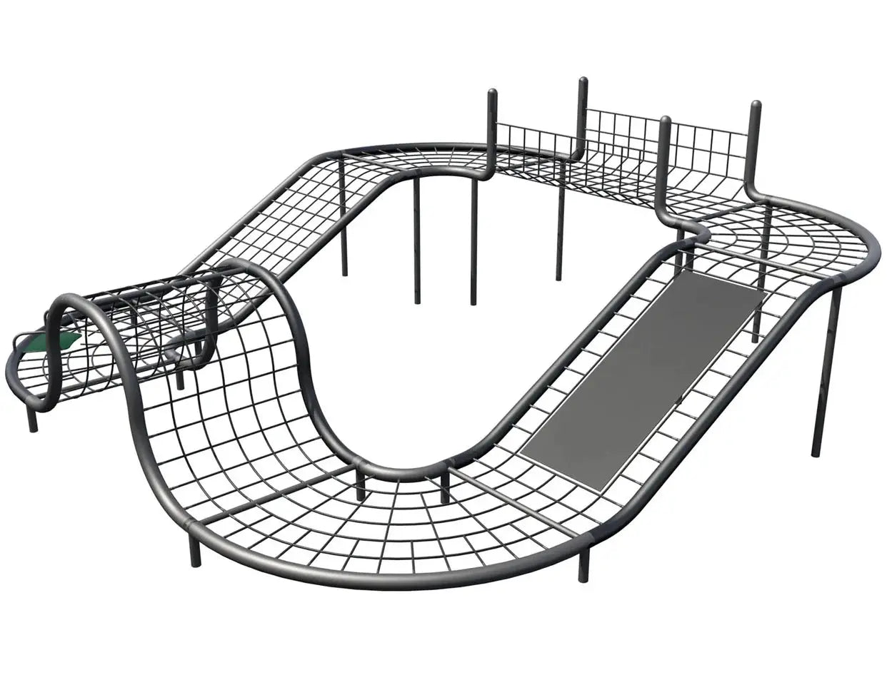 Ascend Tall Loop Track Rope Climber - Commercial Playground ...