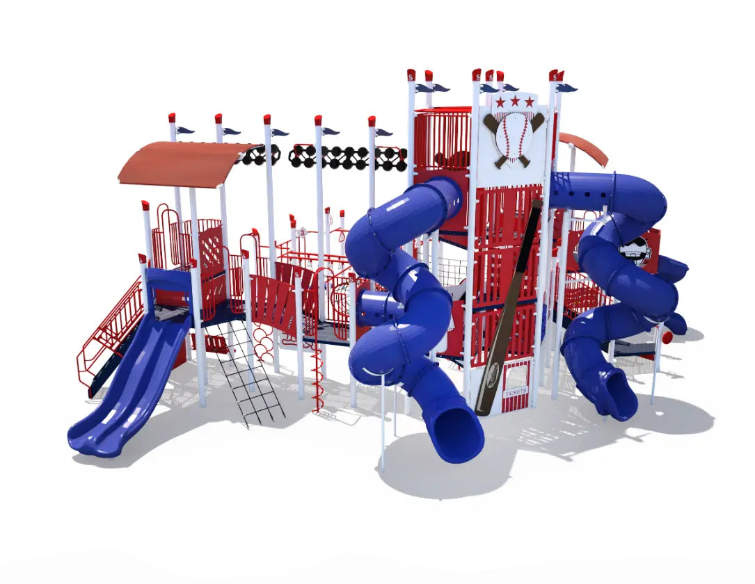 Big League Ballpark Baseball Field Themed Outdoor Playground  Big Kids Playground Playgrounds Etc