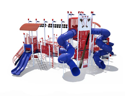 Big League Ballpark Baseball Field Themed Outdoor Playground  Big Kids Playground Playgrounds Etc