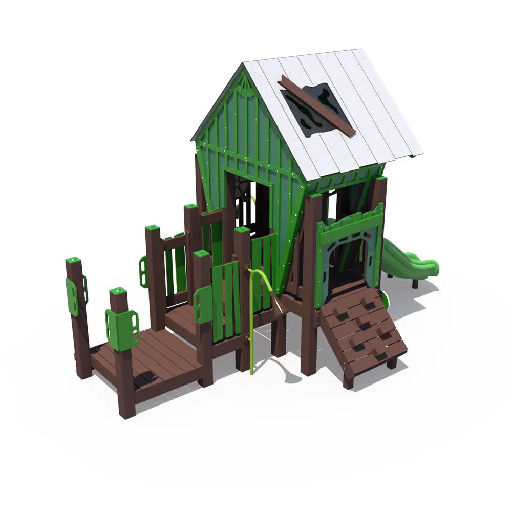 Cabin Themed Outdoor Playground  Outdoor Playgrounds Playgrounds Etc