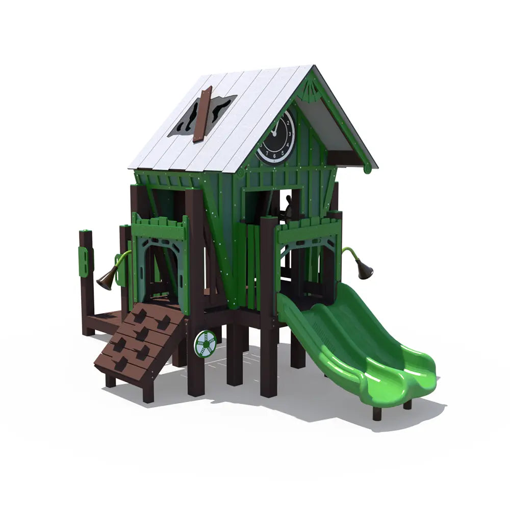Cabin Themed Outdoor Playground  Outdoor Playgrounds Playgrounds Etc