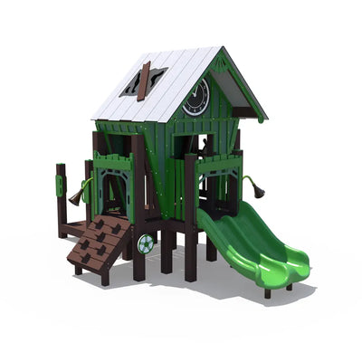 Cabin Themed Outdoor Playground  Outdoor Playgrounds Playgrounds Etc