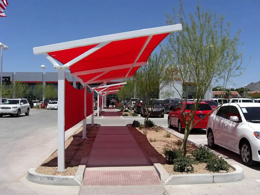 Camelback Cantilever Shades - Commercial Shade Structures Cantilever ...