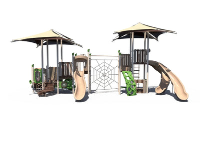 Canopy Crest Tree House Outdoor Playground - FX5-RUS-512-0590 Commercial Playground Equipment  Big Kids Playground Playgrounds Etc