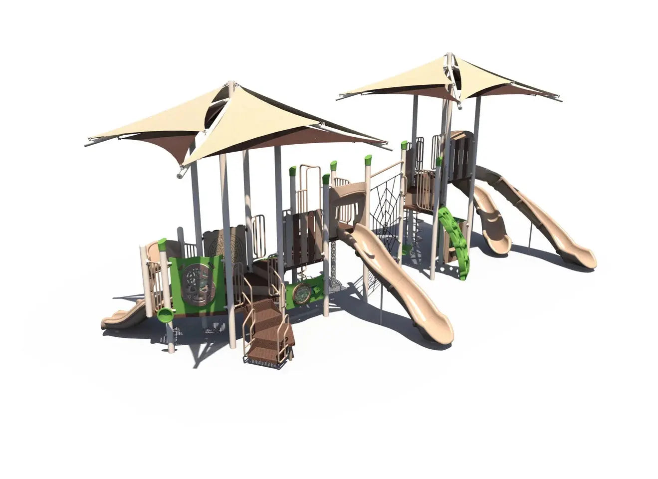 Canopy Crest Tree House Outdoor Playground - FX5-RUS-512-0590 Commercial Playground Equipment  Big Kids Playground Playgrounds Etc