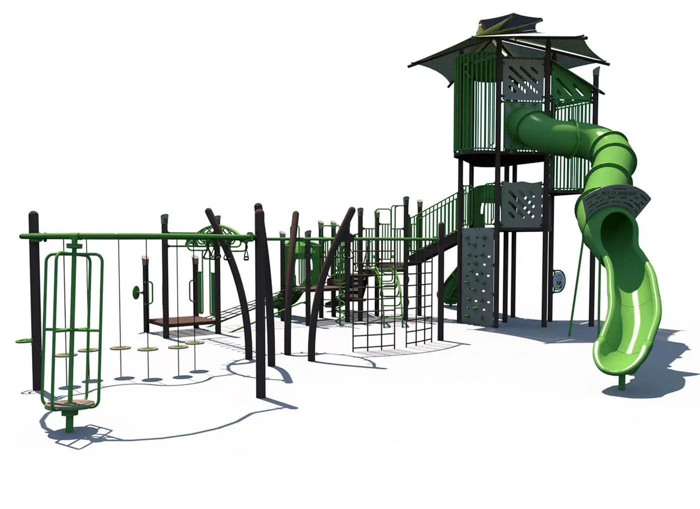 ChillTop Challenge Outdoor Playground - FXT-GEN-512-0034  Big Kids Playground Playgrounds Etc