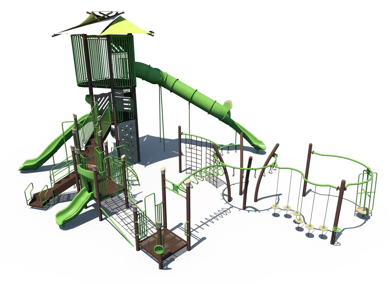 ChillTop Challenge Outdoor Playground - FXT-GEN-512-0034  Big Kids Playground Playgrounds Etc