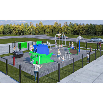 Commercial Splash Pad 5733  Outdoor Playgrounds Playgrounds Etc