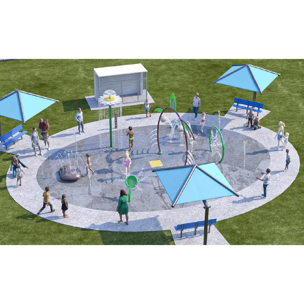 Commercial Splash Pad 5734  Outdoor Playgrounds Playgrounds Etc