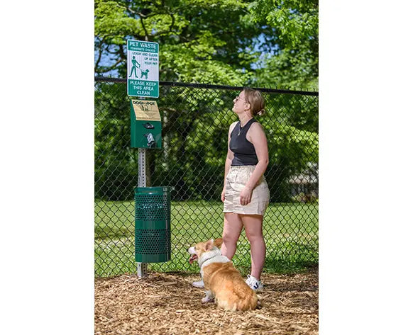 Dogipot® Pet Waste Station - Dog Park Trash with Poop Bags Dog ...