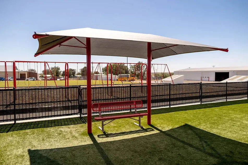 Dual Column Umbrella Shades - Commercial Shade Structures  Umbrella Shades Playgrounds Etc