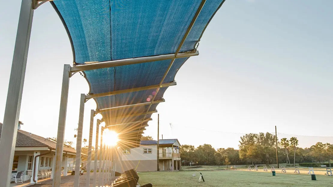 Dugout Cantilever Shades - Commercial Shade Structures Cantilever ...