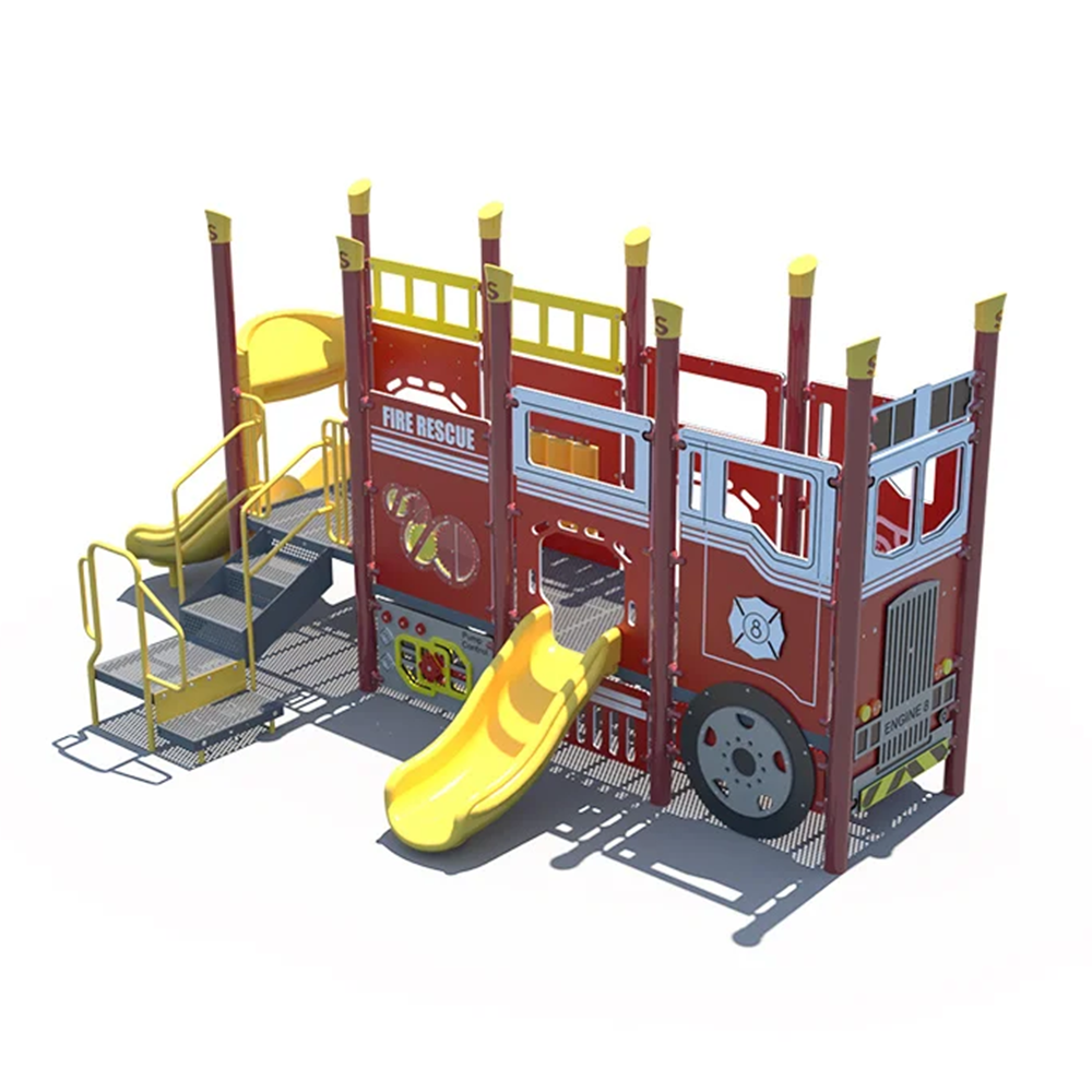 Fire Engine Themed Outdoor Playground FX5-EFR-205-0147