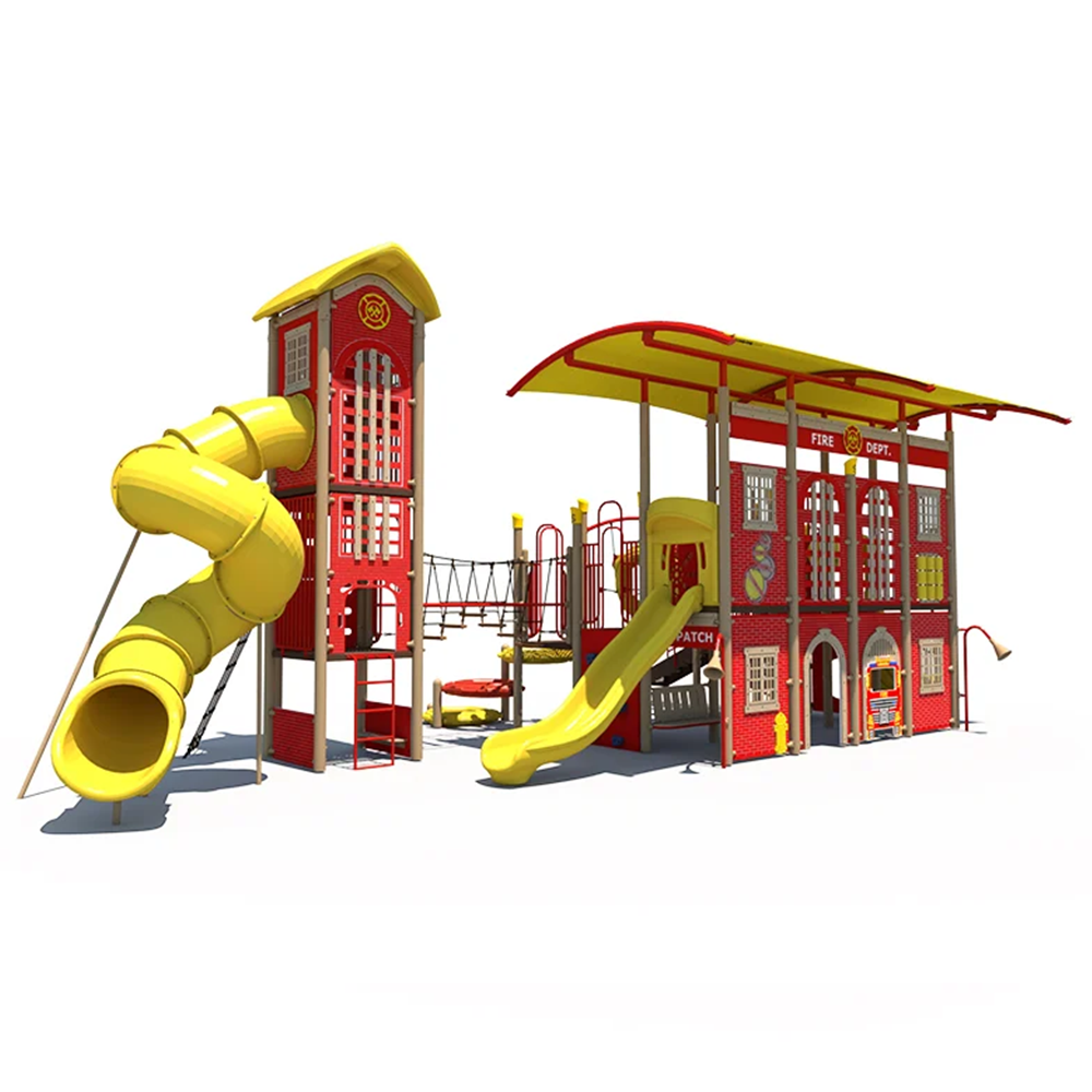 Fire Engine Themed Outdoor Playground FX5-EFR-512-0303