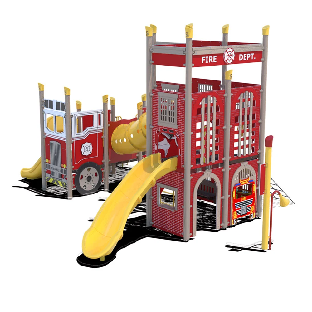 Fire Engine Themed Outdoor Playground FX5-EFR-512-0471