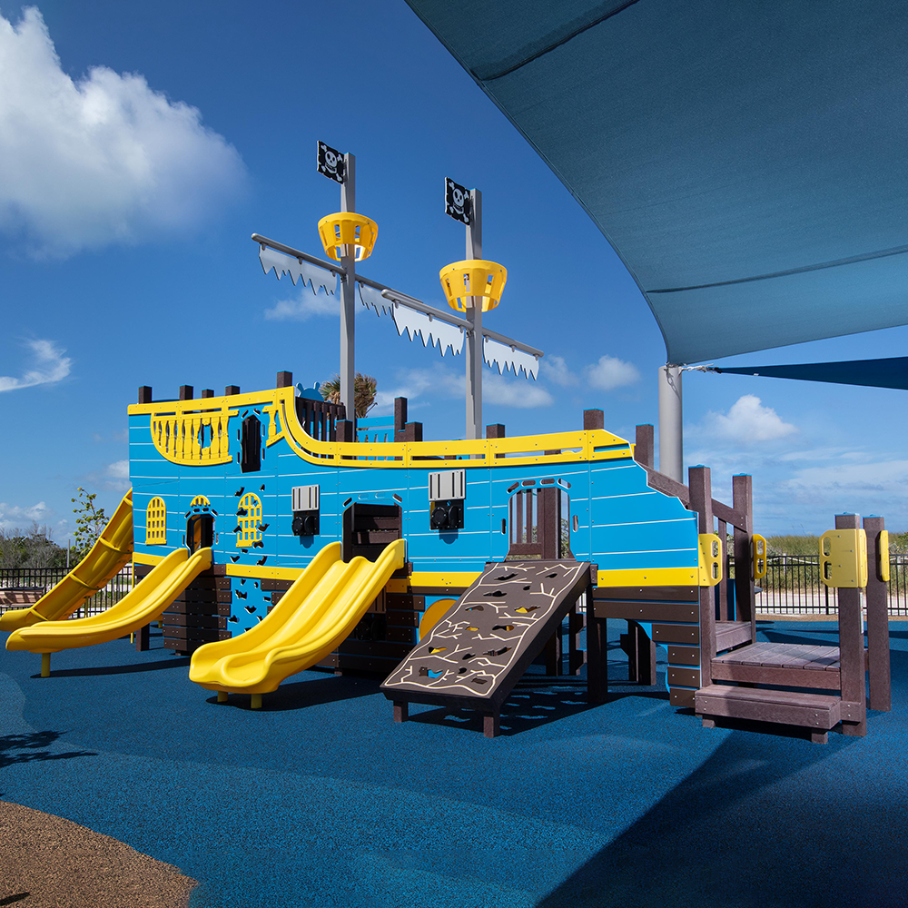 Ship Wreck Themed Recycled Outdoor Playground FXR-SHP-512-0076-B