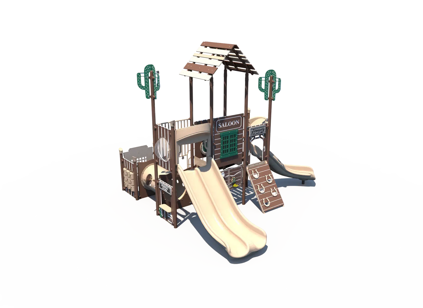 Frontier Junction Saloon Themed Economy Outdoor Playground - FX3-WST-212-0002  Outdoor Playgrounds Playgrounds Etc