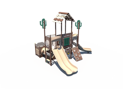 Frontier Junction Saloon Themed Economy Outdoor Playground - FX3-WST-212-0002  Outdoor Playgrounds Playgrounds Etc