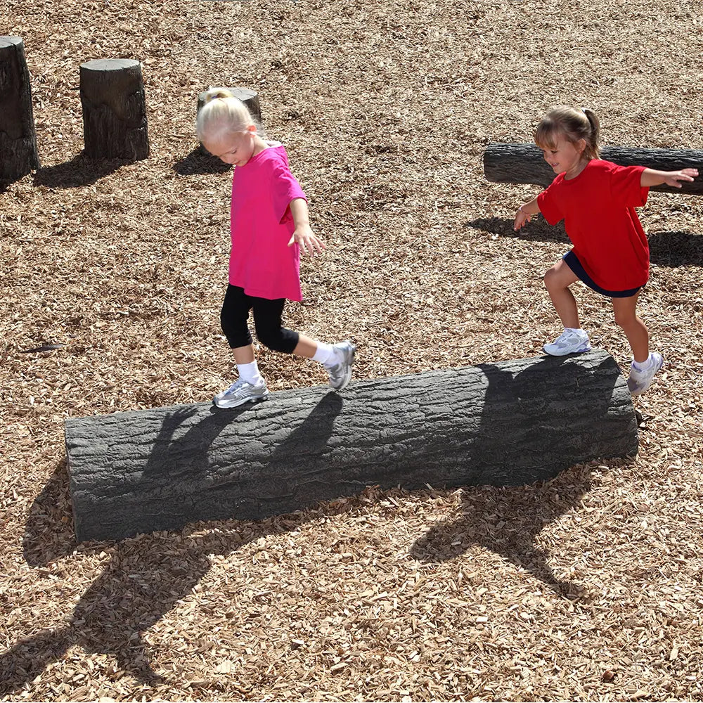 6' Half Log Balance Beam for Nature Playground  Independent Play Playgrounds Etc