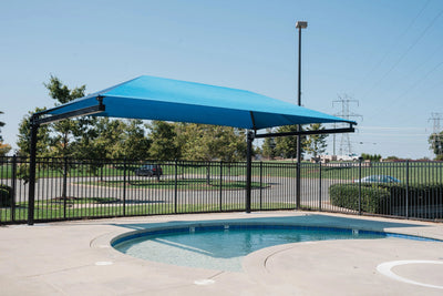 Square Cantilever Umbrella Shades - Commercial Shade Structures  Cantilever Shades Playgrounds Etc