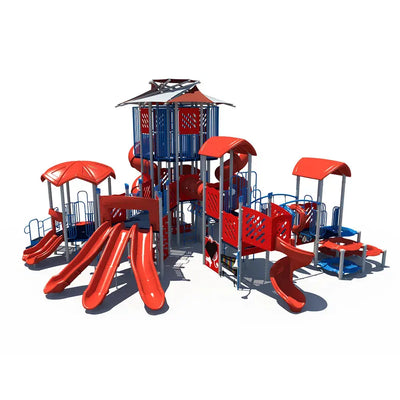 Icon Tower Outdoor School Playground - FXT-50003  Big Kids Playground Playgrounds Etc