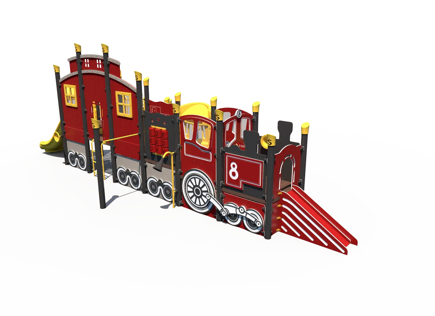 Iron Horse Express Playground Train Themed Outdoor Playground - FX5-TRN-212-0418  Outdoor Playgrounds Playgrounds Etc