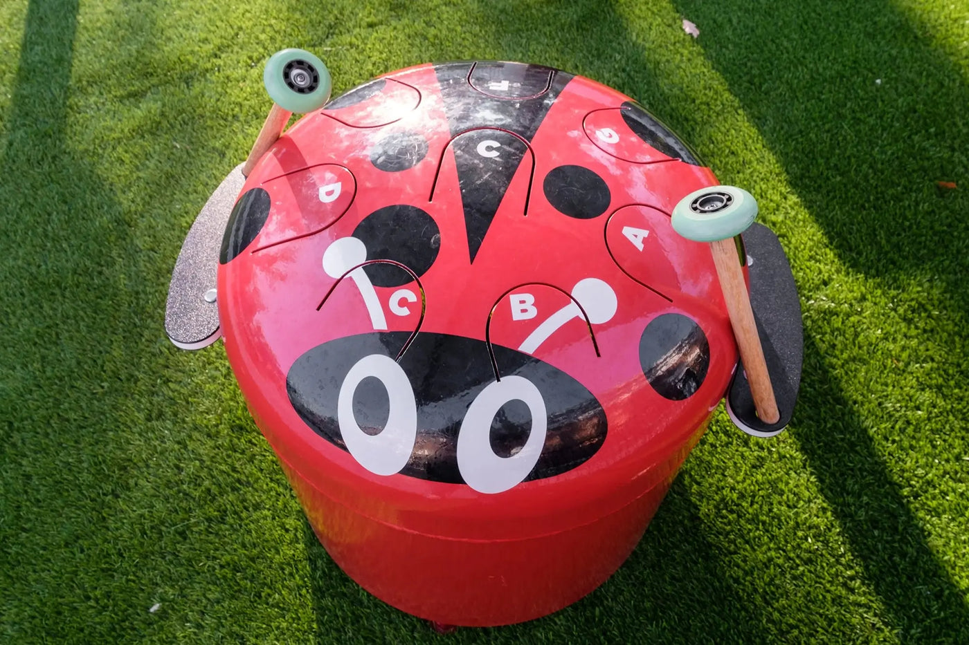 Lady Bug Drum Playground Musical Outdoor Musical – Playgrounds Etc