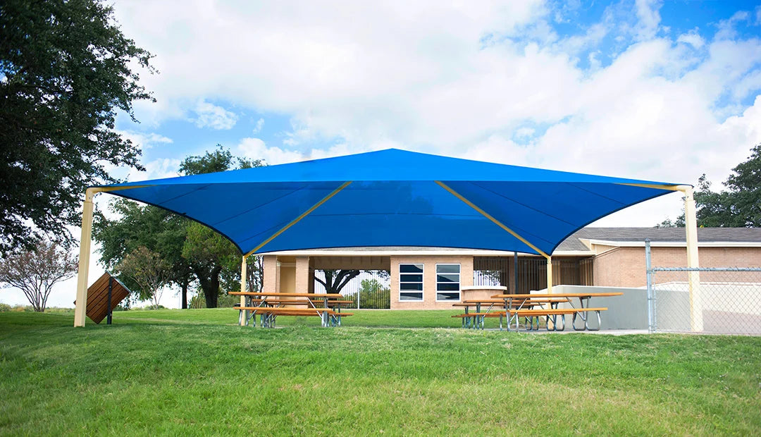 Pyramid Shades - Commercial Shade Structures  Hip Shades Playgrounds Etc