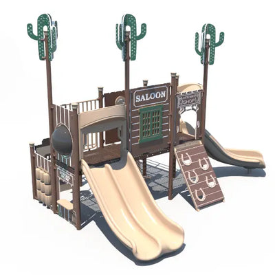 Little Outlaw Saloon Themed Outdoor Playground for Preschool - FX3-WST205-001  Themed Outdoor Playgrounds Playgrounds Etc