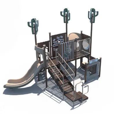 Little Outlaw Saloon Themed Outdoor Playground for Preschool - FX3-WST205-001  Themed Outdoor Playgrounds Playgrounds Etc