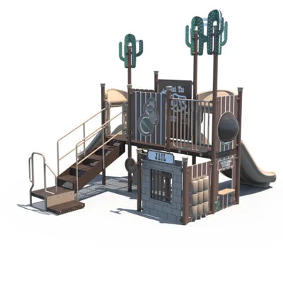 Little Outlaw Saloon Themed Outdoor Playground for Preschool - FX3-WST205-001  Themed Outdoor Playgrounds Playgrounds Etc