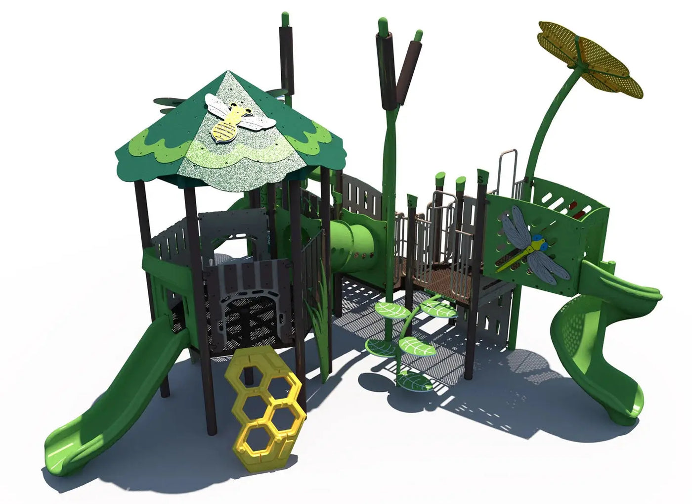 Marsh Basecamp Outdoor Playground - FX5-MAR-212-0545  Big Kids Playground Playgrounds Etc