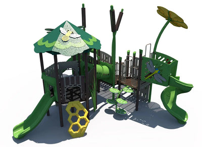 Marsh Basecamp Outdoor Playground - FX5-MAR-212-0545  Big Kids Playground Playgrounds Etc