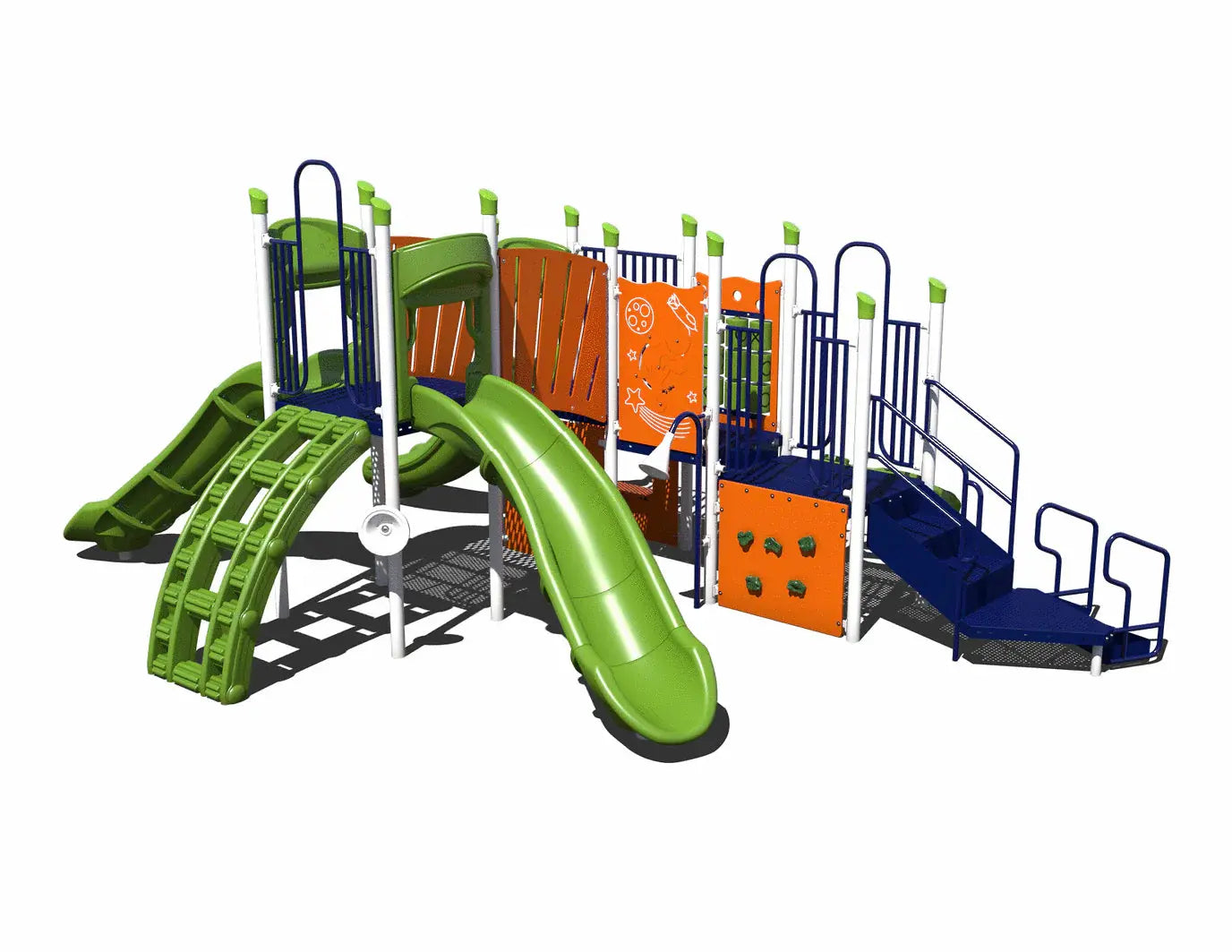 Mighty Play Outdoor Playground - PS3-31861-4  Outdoor Playgrounds Playgrounds Etc
