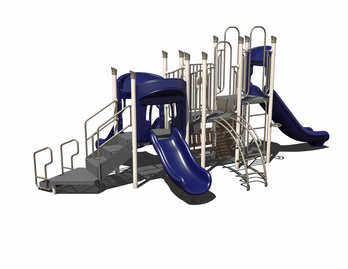 Triple Slide Explorer Outdoor Playground - PS3-72003  Big Kids Playground Playgrounds Etc