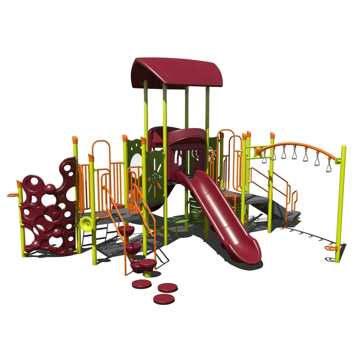 Overlook Adventure Outdoor Playground - PS3-72891-1  Big Kids Playground Playgrounds Etc