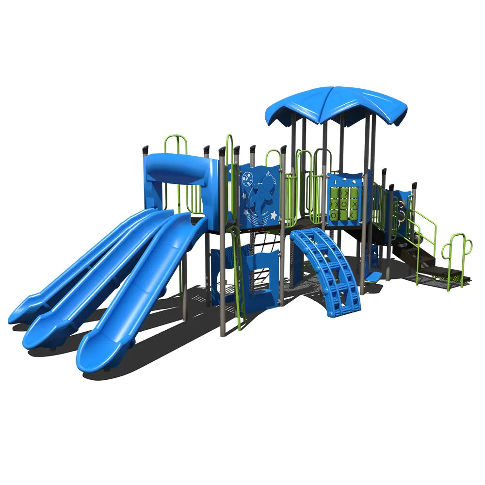 Tri-Slide Junction Outdoor Playground - PS3-70243 Big Kids