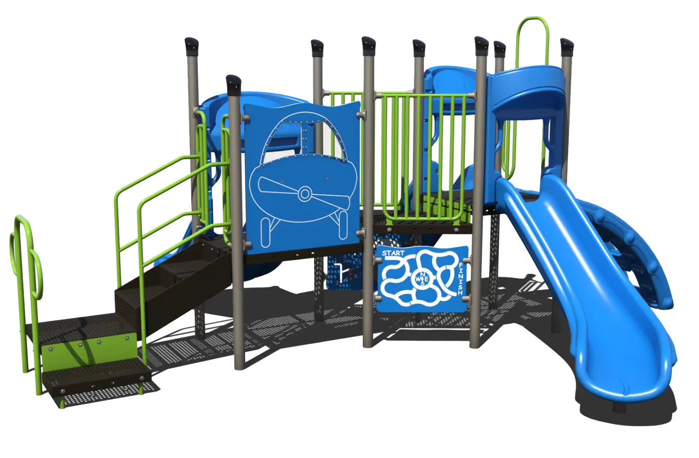 Harbor Ridge Outdoor Playground - PS3-70416 Commercial Playground Equipment