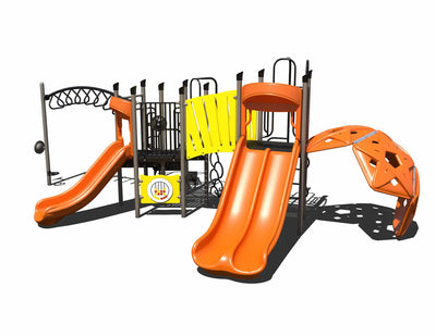 PeakPlay Circuit Outdoor Playground - PS3-72321  Big Kids Playground Playgrounds Etc